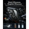thumbnail image 3 of ESR for iPhone 14 Pro Max Case with Stand, Compatible MagSafe, Full-Body Military-Grade Drop Proof Built-in 9H+ Tempered Glass Screen Protector, Armor Series, Clear Black, 3 of 5
