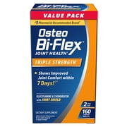 (2 pack) Osteo Bi-Flex Triple Strength Joint Health Dietary Supplement, Glucosamine Chondroitin MSM and Vitamin C Tablets, 160 Count