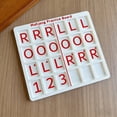 thumbnail image 4 of Red Portable Mahjong Practice Board With 24 Slots For Charleston Training Lovers, 4 of 6