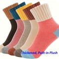 thumbnail image 2 of 5/10 Pair Pack Women's Thick Wool Socks - Warm, Comfortable, and Stylish, Perfect for Winter Boots and Casual Wear. Winter Socks | Geometric Pattern Socks | Textured Socks, 2 of 14