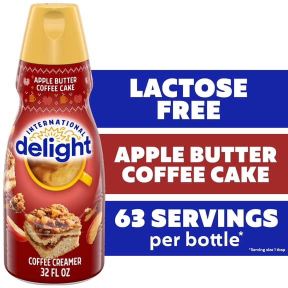 International Delight Apple Butter Coffee Cake Coffee Creamer Bottle, 32 fl oz