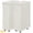 2pcs-Beige, variant on BGTREND 2pcs 28'' Tall & Slim Laundry Hamper with Lid and Wheels Narrow Laundry Basket Collapsible Dirty Clothes Hamper Portable Laundry Storage Bin Oxford (65L, Black)