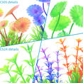thumbnail image 5 of Decoración de mesa de arena para pecera, simulación de plástico, plantas acuáticas, flores artificiales, paisajismo para acuario, serie CS, 5 of 5