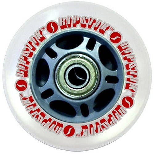 Razor Ripstik Wheels with 76 mm ABEC5 Bearings Silver/ Red
