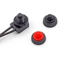 thumbnail image 2 of 2Pcs 12V Waterproof Push-Button On-Off Switch 1.7cmx1.4cm Outdoor Lighting Car Motorcycle 11.5cm Cable Length 2Pcs Switch Red, 2 of 6