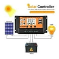 thumbnail image 3 of Contrôleur de Charge Solaire avec Double Port USB 10/20/30/40/50/60/70/80/90/100A Contrôleurs Solaires Régulateur de Pile, 3 of 5