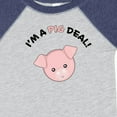 thumbnail image 4 of Inktastic I'm a Pig Deal Cute Pig Pun Boys or Girls Baby Bodysuit, 4 of 5