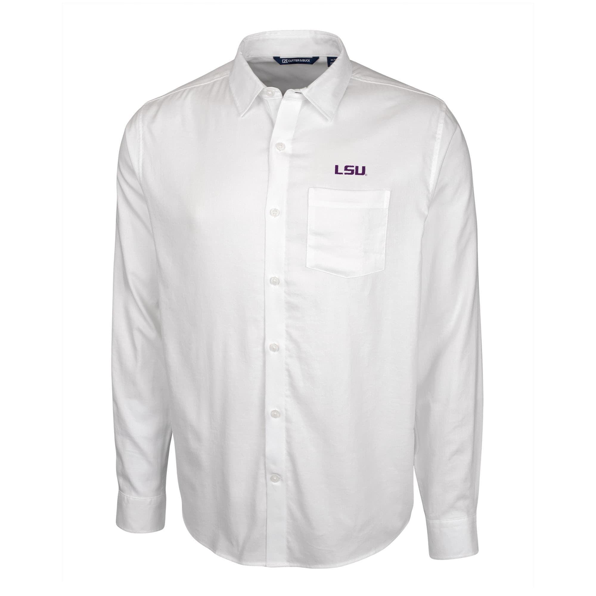 Men's Cutter \u0026 Buck White LSU Tigers 