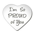 1PC Encouraging Words Stainless Steel Heart Shaped Keepsake