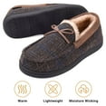 thumbnail image 3 of VONMAY Men's Moccasin Slippers Fuzzy Indoor Outdoor House Shoes, 3 of 6