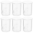 thumbnail image 4 of LEEYNEER6pcs Glass Beakers Chemistry Lab Glassware 10/25/50ml, 4 of 5