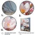thumbnail image 3 of Designart "Pink White Magnolias love expression I" Floral Floater Framed Canvas Print, 3 of 7