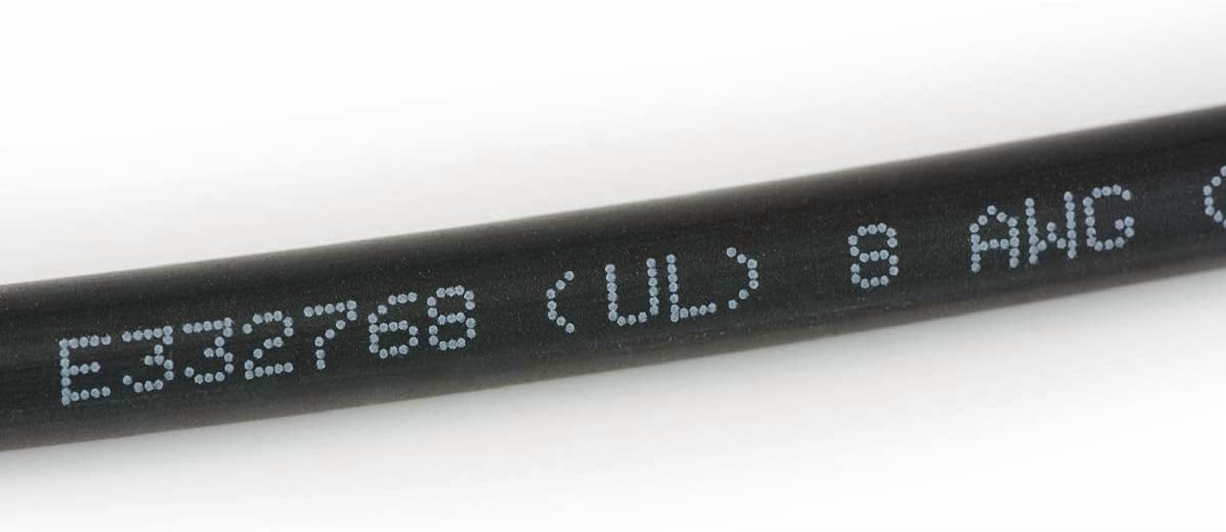 TEMCo 8 AWG PV Solar Panel Wire 250 Ft Black Power Cable UL 4703 Copper MADE IN USA