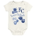 thumbnail image 3 of Newborn Outerstuff Kansas City Royals Home Plate 3-Piece Creeper Set, 3 of 4