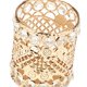 thumbnail image 3 of Organizador de soporte de almacenamiento Zulema para brochas de maquillaje de cristal Oro, 3 of 8