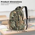 thumbnail image 6 of SCRAWLGOD Camo Forest Print Green 17 Inch 600D Backpack, Multi-Pocket Kids Bookbag, Schoolbag for Middle School Travel Camping Vacation, Large Capacity Daypack, 6 of 7