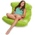 thumbnail image 2 of Posh Creations Laguna Lounger Bean Bag Chair, Kids, 3 ft, Lime, 2 of 6