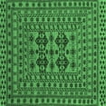thumbnail image 1 of Ahgly Company Indoor Square Southwestern Emerald Green Country Area Rugs, 4' Square, 1 of 4