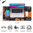 thumbnail image 5 of Long Mouse Pads for Desk,Halloween Black Cats and Pumpkins Desk Mats on Top Of Desks, Desk Mouse Pad Extra Large with 3mm Non-Slip Base and Stitched Edge for Gaming,Work,Home 31.5"x15.7", 5 of 5