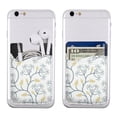 thumbnail image 5 of YFYANG Universal Adhesive Cell Phone Card Holder, Vintage Flower Vine Texture Leather Cell Phone Wallet Sticker, 5 of 6