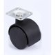 thumbnail image 2 of Juego de 4 ruedas para muebles de 40 mm - Ruedas de transporte con freno hasta 100 kg - Ruedas giratorias para muebles de interior - Ruedas de baja resistencia a la rodadura, -, 2 of 4