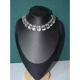 thumbnail image 2 of Multicolor Crystal Statement Choker Necklace With Square Faceted Stones, 2 of 15