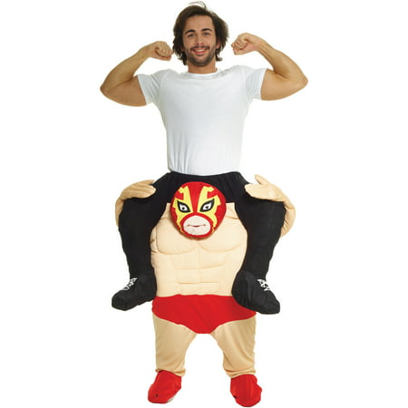 Morphsuits Adult Piggyback Wrestler Adult Costume, Beige Red, One Size