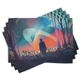thumbnail image 1 of Ambesonne Space Place Mats Set of 4, Galaxy Planets Cosmos, Standard Size, Multicolor, 1 of 4