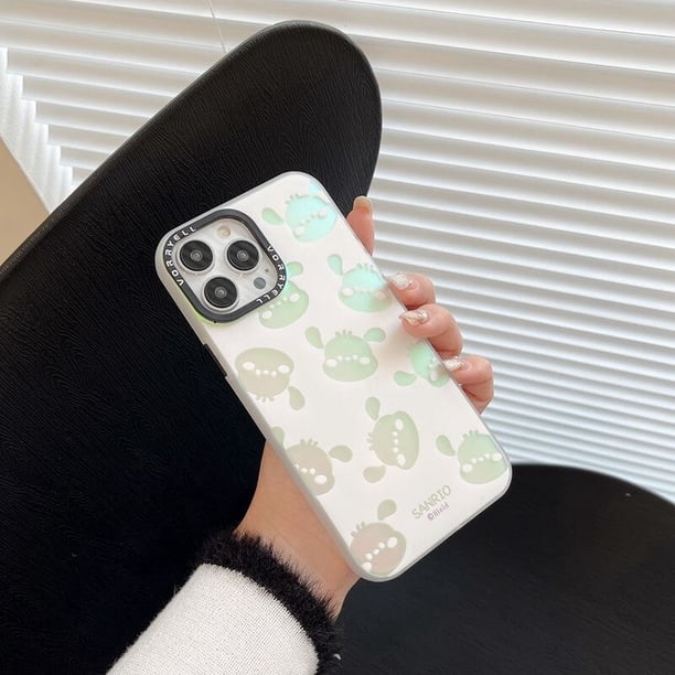 Sanrio Cinnamoroll Kuromi Pochacco funda de teléfono láser de lujo para iPhone 14 13 12 11 Pro Max 14 Pro, carcasa trasera suave anticaída Fivean unisex
