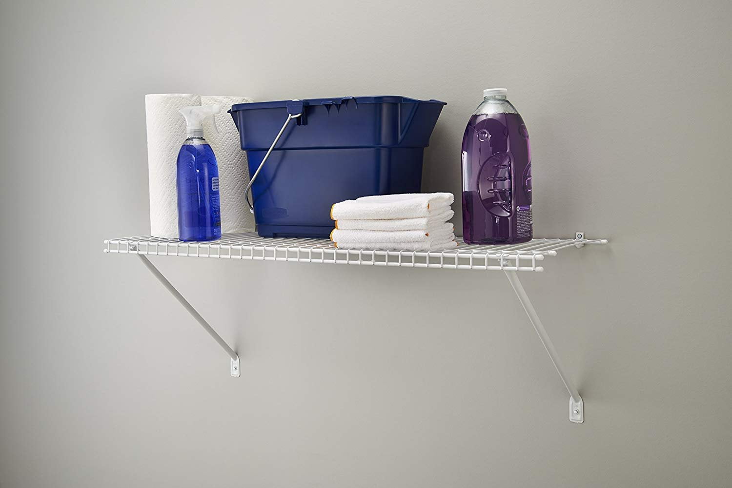 ClosetMaid 1031 Wire Shelf Kit, 3-Feet X 12-Inch, White — Home & Garage Storage, Stackable Design