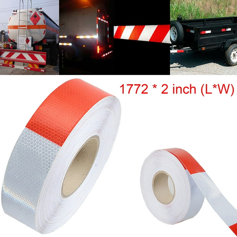 Zonon 7 Sheets 8.86'' x 11.42'' Adhesive Reflective Stickers Flexible  Waterproof Warning Reflective Tape Night Lighting Safe Stickers for Car  Truck