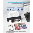 thumbnail image 3 of Impresora térmica portátil sin tinta PRT610 Bluetooth A4, 3 of 7
