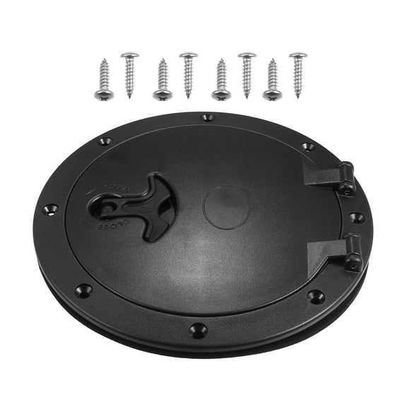 Unique Bargains 1 Set 6” Inspection Deck Plate Hatch Marine Round Inspection Hatch Deck Plate W/ Detachable Cover