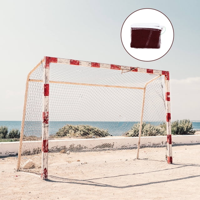 BRIGHTFUFU 1 Set Foldable Nylon Net Portable Badminton Net Assorted Color for Beach and Grass