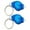 Blue, variant on Mini LED Keychain Light Compact LED Flashlight 2Pcs Mini LED Flashlights with Key Ring Compact Portable Outdoor Emergency Lamps