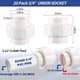 thumbnail image 3 of Tubería PVC Union Coupling de 3/4 pulgadas Schedule 40 (paquete de 20), 3 of 5