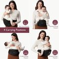 thumbnail image 4 of Momcozy Baby Hip Seat Carrier with Adjustable Waistband 3D Belly Protector EVA Massage Board M Size, 4 of 10