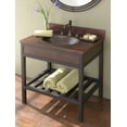 thumbnail image 3 of Native Trails VNT362 36" Hammered Copper Vanity Top w/ Integrated Basin & Widespread Faucet Holes - Includes Built-In Backsplash, 3 of 5