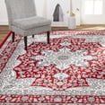 thumbnail image 2 of Home Dynamix Tremont Magnolia Traditional Medallion Area Rug, Red/Grey, 5'2"x7'2", 2 of 6