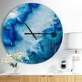 thumbnail image 3 of Designart 'Geode Slice Macro ' Modern wall clock, 3 of 4