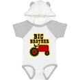 thumbnail image 3 of Inktastic Red Tractor Big Brother Boys Baby Bodysuit, 3 of 5