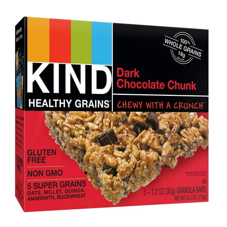 Best by apr/22/2024) Kind BPC1025121 Kind Gran Bar, Drk Chocolate Chunk - 8-5x1. 2 OZ