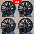 thumbnail image 2 of NEW 22 inch x 9.5 Alloy Wheels Rims Bolt Pattern 5x108 Gloss Black +45 offset Set of 4, 2 of 2