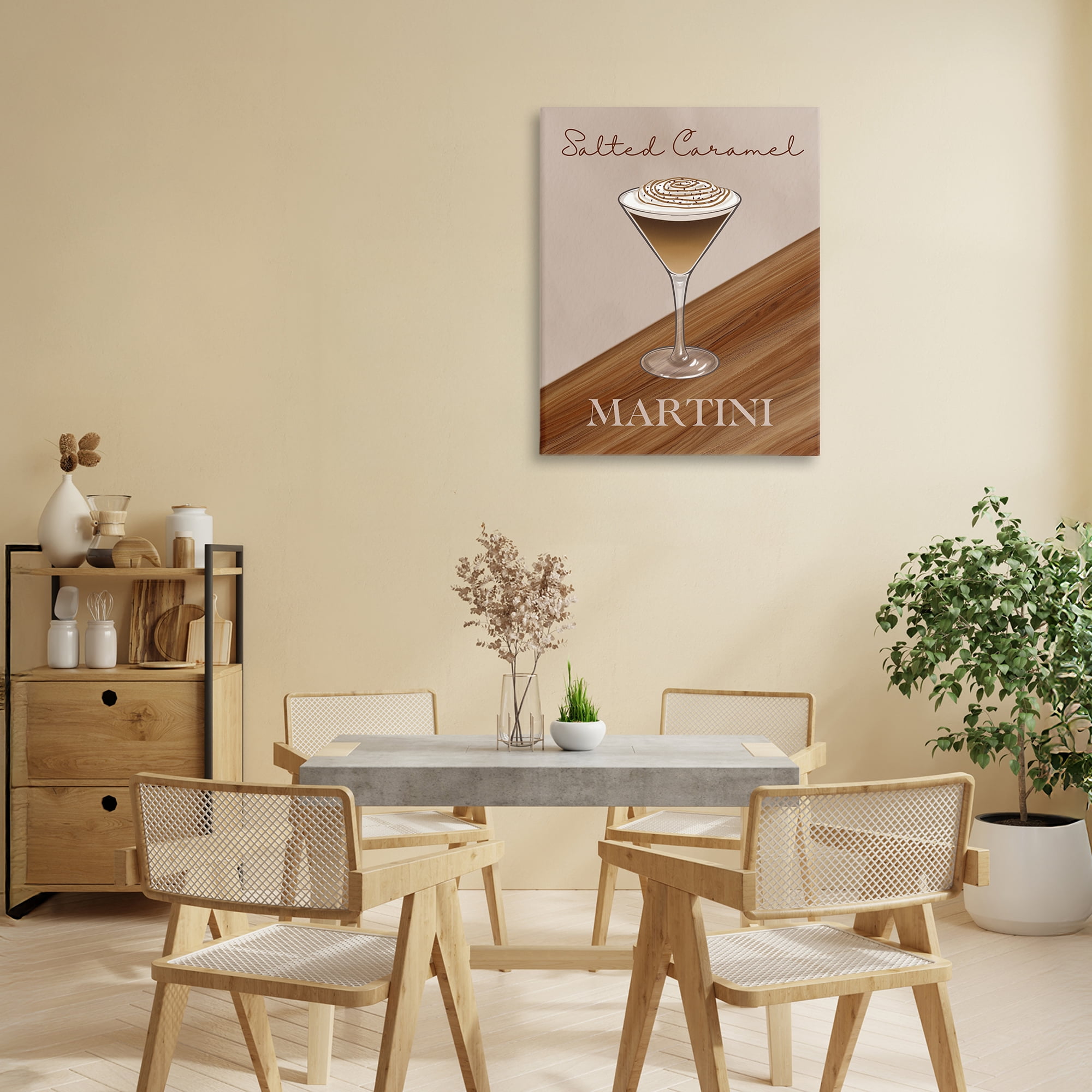 Stupell Industries Salted Caramel Martini Canvas Wall Art, design by Marcus Prime