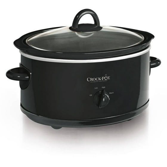 Crock-Pot 7-Quart Manual Slow Cooker, Black SCV700-B2 - Walmart.com