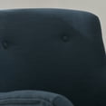 thumbnail image 5 of 24" Wide Modern Dining Chair Performance Fabric Upholstered Dining Armchair for Kitchen Dining Room Living Room (Indigo), 5 of 11