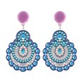 thumbnail image 2 of Cuadros Decorativos Pendientes de diamantes de mosaico, kit de pintura DIY, joyería colgante de oreja de taladro (EH03) Tmvgtek embutido en tela, 2 of 6