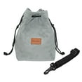thumbnail image 1 of Bolsa de cámara Uxcell, bolsa con cordón y correa de hombro ajustable, bolso portátil para cámara DSLR, gris, tamaño XL, 1 of 7
