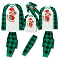 thumbnail image 3 of URMAGIC Christmas Pajamas Matching Sets for Family Green Plaid Tops and Pants Pjs Set Long Sleeve Xmas Sleepwear, 3 of 14