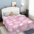 thumbnail image 4 of Luxury Soft Valentine Love Blanket Pink Heart Throw Blanket for Couch Lightweight Warm Cozy and Plush Blankets, Valentine''s Day Gifts for Women Wife Valentine''s Day Mothers Day 30"x40", 4 of 6